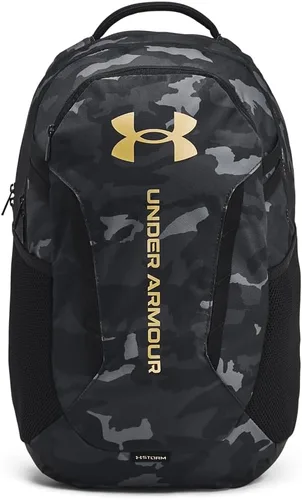 Vista 26 de Under Armour Mochila Hustle 6.0 unisex para adultos (002) Negro / Negro / Blanco