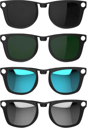 Vista 9 de HiBloks Polarized Clip for Ray-Ban Meta Wayfarer RW4008/RW4012 Large 53-22