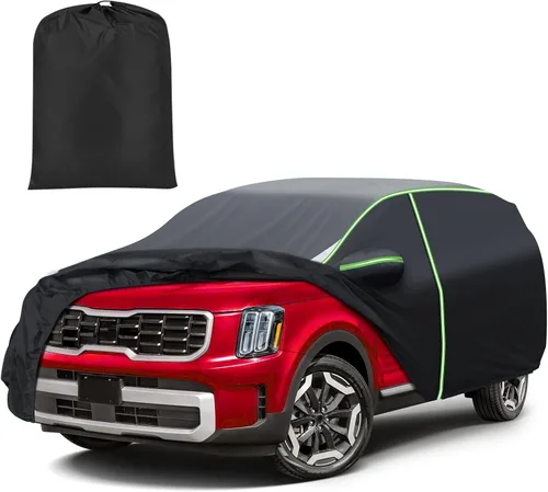 Vista 21 de Mixsuper Liner Funda para coche para BMW X3 2003-2026, 7 capas, funda impermeable para coche, accesorios para X3 con puerta con cremallera, tiras