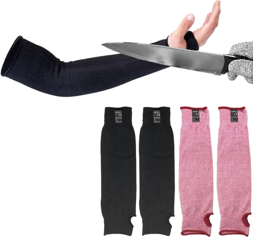 Vista 3 de 2 pares de mangas protectoras para brazos, protectores de brazo resistentes al calor, antiabrasión, brazalete de seguridad