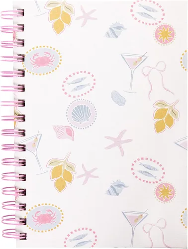 Vista 18 de Graphique Beetles - Diario en espiral de tapa dura, 160 páginas rayadas, cuaderno de tapa dura, diario, listas, registro de mes y fecha, papel