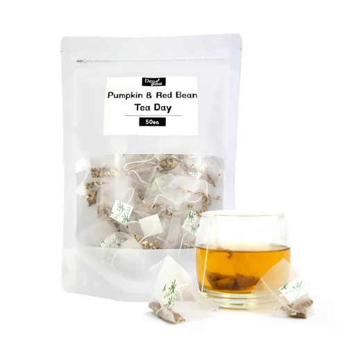 Vista 2 de Buen día para beber Té Total 32 sabores y sabor de diferentes países 50bolsas/paquete (té de calabaza y frijoles rojos)