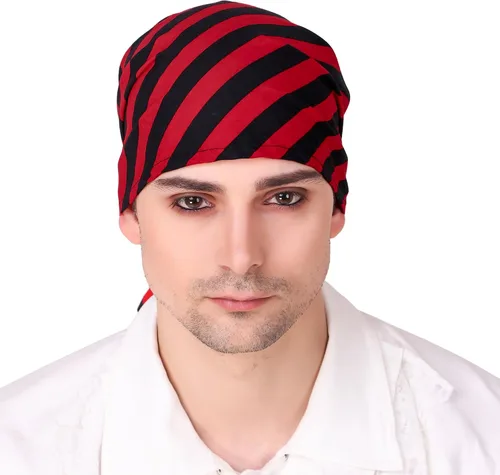Vista 12 de ThePirateDressing Pirate Medieval Renaissance Halloween Costume Linen Triangle Bandana