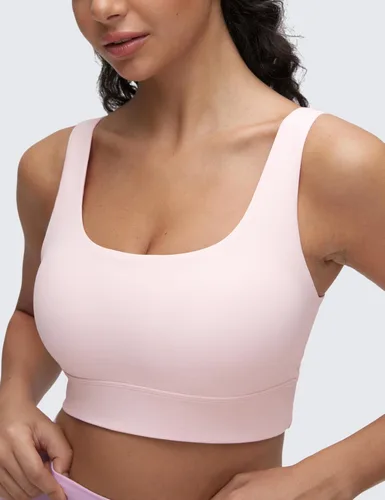 Vista 110 de CRZ YOGA Butterluxe - Brasier deportivo con espalda en U para mujer, cuello redondo, acolchado, de bajo impacto, para yoga, entrenamiento