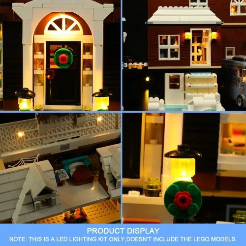 Vista 3 de VONADO Kit de luz LED compatible con el juego Lego Home Alone - Versión musical