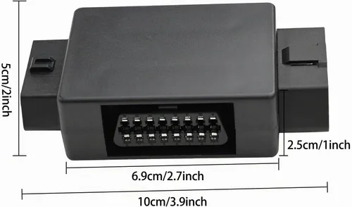 Vista 5 de iKKEGOL Pocket OBD2 Splitter Adapter Full 16 Pin 1 Macho a 3 Hembra OBD Cable Convertidor Conector (negro)