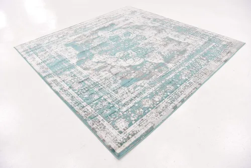 Vista 180 de Unique Loom Colección Sofia - Alfombra de área Salle Garnier (7' 1" x 10' Rectángulo, Borgoña/ Marfil)