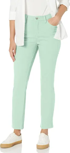 Vista 97 de Gloria Vanderbilt - Pantalones de mezclilla Amanda clásicos de tiro alto y pierna cónica petite para mujer Begonia Bloom