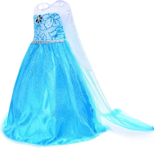 Vista 4 de Party Chili Princess Costumes Birthday Party Dress Up for Little Girls with Accessories