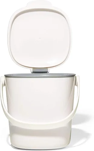 Vista 10 de OXO OXO Good Grips - Cubo de basura para compost (1,75 galones/6,62 L)., Blanco/Gris