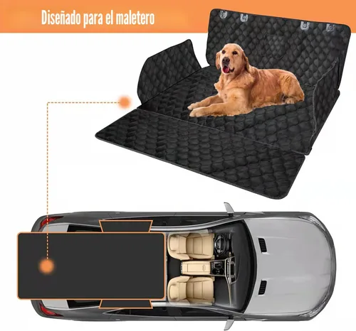 Vista 6 de Funda de carga para perros, impermeable, para mascotas, para SUV, sedanes y furgonetas, con protector de aleta de parachoques, antideslizante