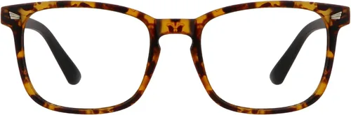 Vista 19 de Lentes cuadrados vintage con bloqueo de luz azul, antifatiga ocular, filtro UV, para computadora, lentes anti-luz azul para hombres y mujeres Ámbar