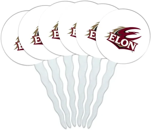 Vista 312 de Abilene Christian - Juego de 6 palillos para cupcakes con logotipo secundario