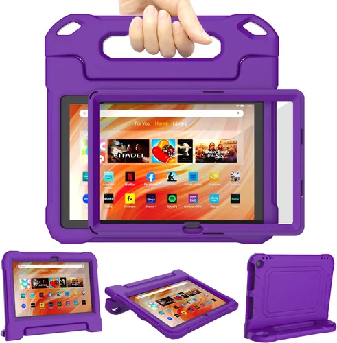 Vista 10 de DJ&RPPQ Funda para niños, EVA Strong Anti Drop es adecuada para tabletas de 10 pulgadas. No compatible con iPad de 10 pulgadas, color negro