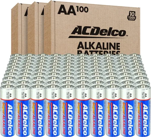 Vista 9 de Powermax ACDelco 84 pilas alcalinas, 40 AA, 36 triples AAA, 8 unidades de 9 voltios, paquete combinado de baterías para el hogar y la oficina
