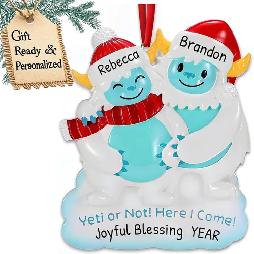 Vista 22 de Adorno personalizado para bebé 2025 – Regalos de embarazo personalizados para futura mamá, adorno de Navidad embarazada 2025, regalos para nuevas