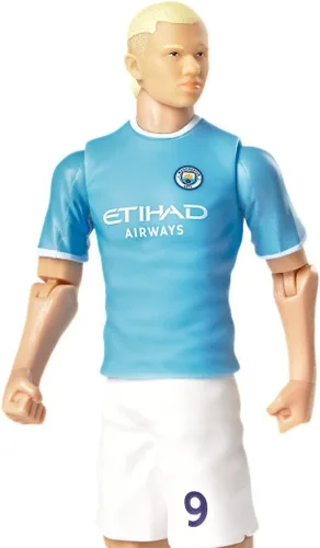 Vista 5 de Sockers Banbo Toys Manchester City F.C. Erling Haaland - Figura de acción de fútbol coleccionable de 8 pulgadas