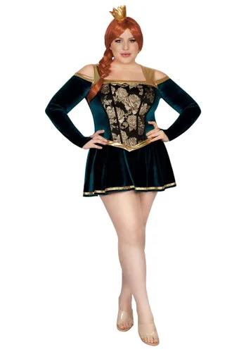 Vista 2 de Disfraz Sexy de Princesa Ogro Talla Plus para Mujer Multicolor