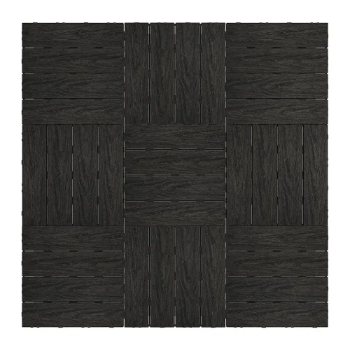 Vista 18 de NewTechWood UltraShield Naturale - Azulejo compuesto para exteriores (1 pie x 1 pie), color rosa de Seúl (10 pies cuadrados por caja)
