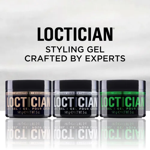 Vista 7 de Style Factor LOCTICIAN Gold Label - Pomada prémium con biotina y aceites de ricino, fijación fuerte, gel de peinado experto para mechones, giros