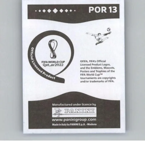 Vista 2 de 2022 Panini World Cup Qatar Stickers Blue #POR13 Danilo Pereira Portugal Group H Official Album Sticker (2 inch X 2.5 Inch) in Raw (NM or Better)