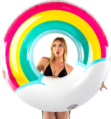 Vista 7 de BigMouth Inc. Tubo flotante inflable de más de 5 pies de ancho, anillo de natación, decoración de fiesta de piscina de verano al aire libre