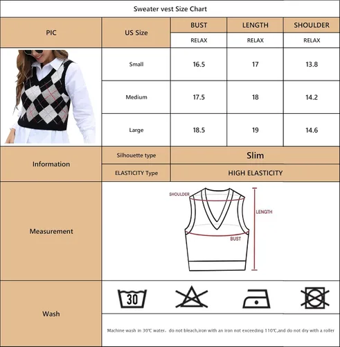 Vista 6 de Chaleco corto de moda para mujer, chaleco sin mangas estilo universitario