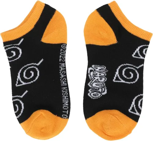 Vista 4 de Bioworld Naruto Ramen - Calcetines tobilleros juveniles (6 pares), Multi colorido
