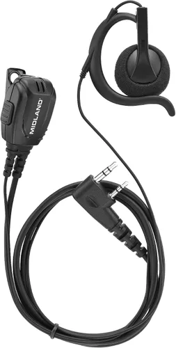 Vista 7 de Midland Auriculares ocultos BA3 para radios comerciales - Auricular transparente con micrófono Push to Talk