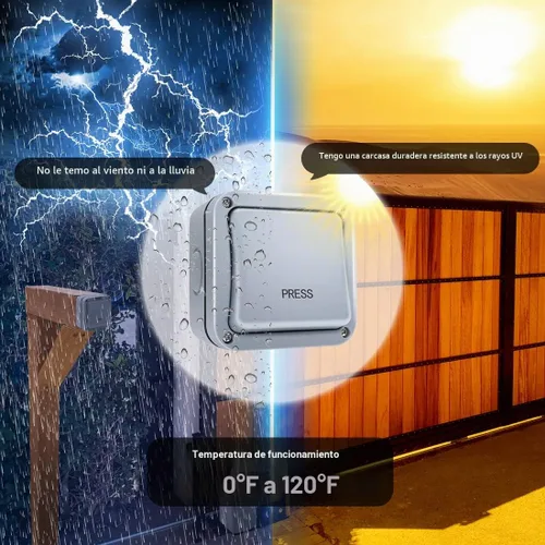 Vista 4 de TOPENS TC148 - Pulsador de pared con cable impermeable