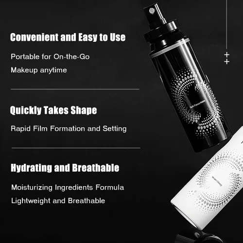 Vista 5 de Juego de 2 piezas de spray para maquillaje – Inligero, duradero, impermeable, fórmula a base de agua, control de aceite e hidratante para todo tipo