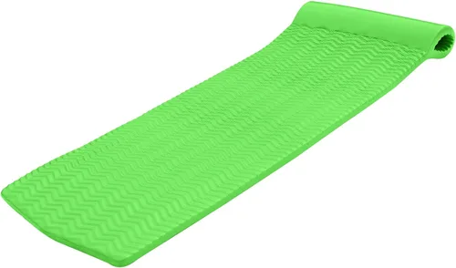 Vista 14 de TRC Recreation Serenity 1.5” Thick Vinyl Coated Foam Swimming Pool Float Mat Adult Lounger with Built-in Roll Pillow