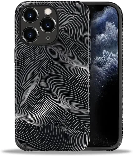 Vista 167 de ZHEGAILIAN Funda para iPhone 11, carcasa dura a prueba de golpes + silicona suave 2 en 1 híbrida, parachoques a prueba de caídas - Vidrio manchado