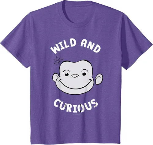 Vista 61 de Curious George Camiseta Big Face Wild and Curious Negro