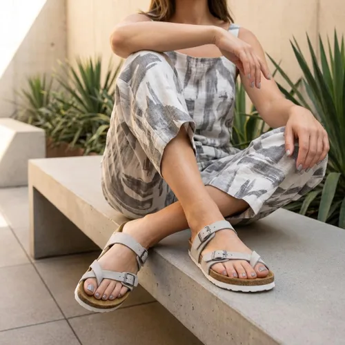 Vista 6 de CUSHIONAIRE Sandalias para mujer Luna con plantilla de corcho y +Confort