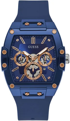 Vista 9 de Guess Men's GW0G Series Analog Trend Watch Polycarbonate Case Silicone Bracelet 50M Water Resistance
