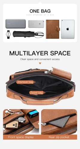 Vista 4 de Bolsa de hombro para hombre