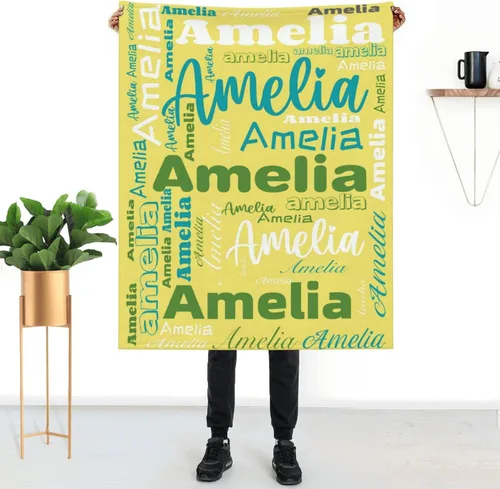 Vista 27 de Mantas personalizadas con nombre para niños, mantas de bebé personalizadas para niñas y niños con nombre, mantas de bebé personalizadas con nombre