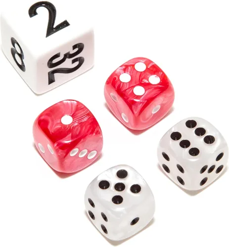Vista 31 de Bello juegos Deluxe dados de imitación de mármol sets-black/, Azul, 5/8