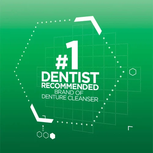 Vista 3 de Polident Limpiador de dentaduras postizas blanqueadoras durante la noche 120 tabletas (paquete de 2)