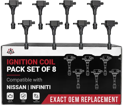 Vista 26 de Juego de 4 bobinas de encendido compatibles con vehículos Nissan e Infiniti - 2007-2017 Altima 2.5L, Sentra, Rogue, Cube, Versa, QX60, FX50, M56