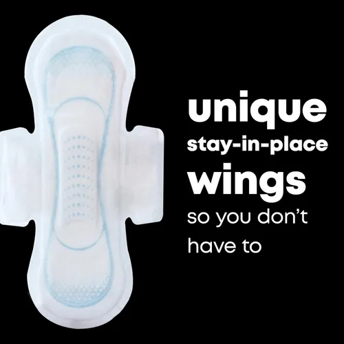Vista 6 de U by Kotex Toallas con Alas, Clean & Secure, Ultra Delgadas, Absorción Intensa, 44 Unidades (El Empaque Puede Variar)