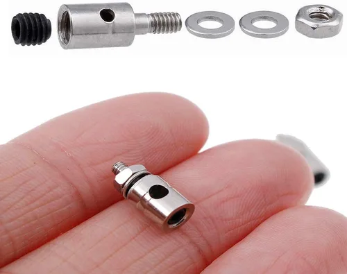 Vista 2 de 20 piezas de diámetro ajustable RC avión de 0.051 in de diámetro RC conector conector varillaje tapón para modelos de aviones DIY piezas de repuesto