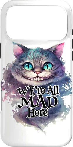 Vista 22 de Cheshire cat We're All MAD Here Alicia in Wonderland - Carcasa para iPhone 17