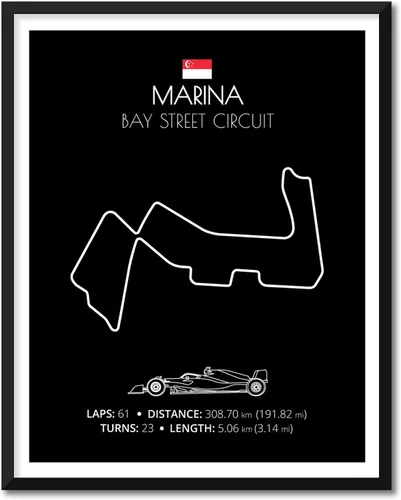Vista 26 de Custom Car Posters Póster hecho a mano compatible con Autodromo Enzo e Dino Ferrari (Imola, Italia), póster de pista de carreras diseñado