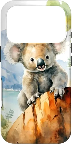 Vista 30 de Cute Little Koala Bear in The Wild Case for iPhone 17