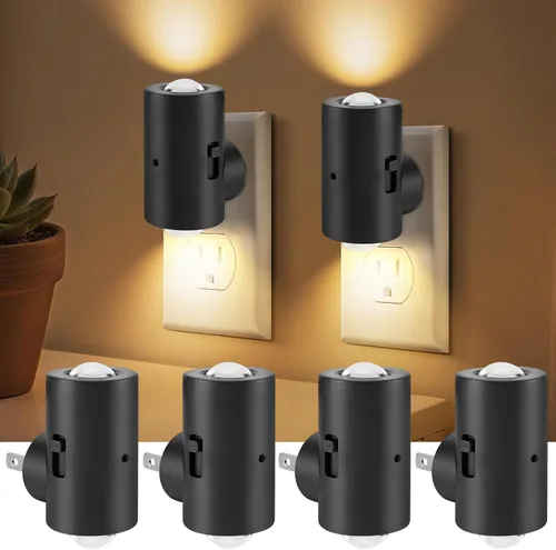 Vista 10 de TSEXES Paquete de 2 luces LED nocturnas enchufables a la pared, temperatura de color ajustable de 3000 K/4000 K/5000 K, control táctil, luz nocturna