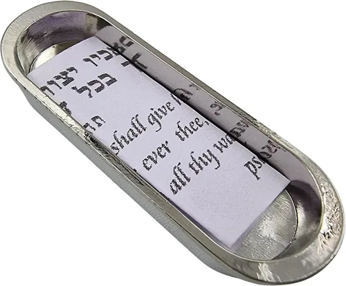 Vista 7 de TALISMAN4U Protección CAR MEZUZAH con viajeros Pergamino de oración Hamsa Hoshen Mezuza de Israel Jerusalén Arte Judaica Regalo
