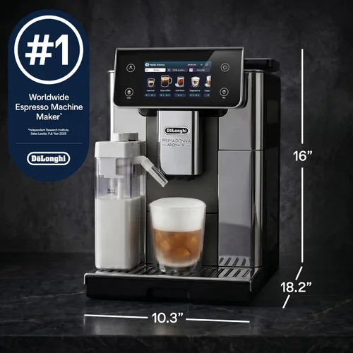 Vista 2 de De'Longhi PrimaDonna - Máquina de café espresso totalmente automática