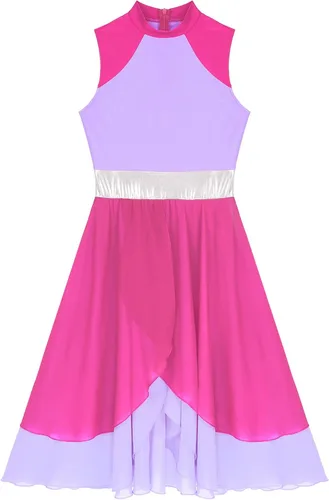 Vista 5 de vastwit Vestido de baile lírico sin mangas para mujer, túnica litúrgica, alabanza litúrgica, disfraz de baile